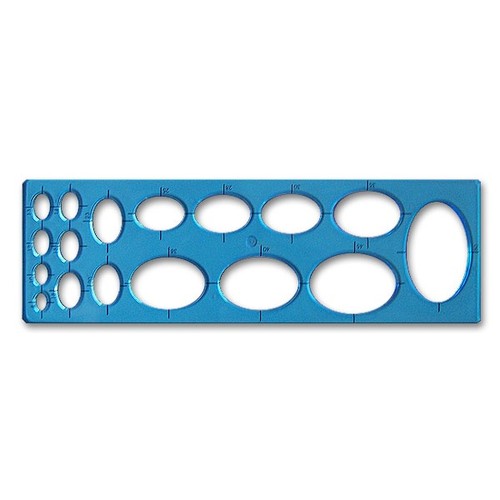 Ellipsenschablone blau - , 17