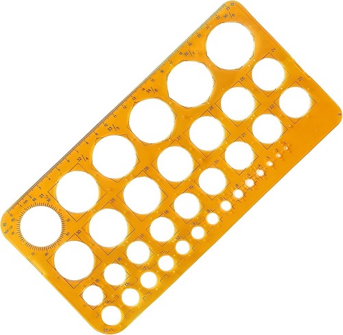 Kreisschablone mit kreisen - kreisschablone,