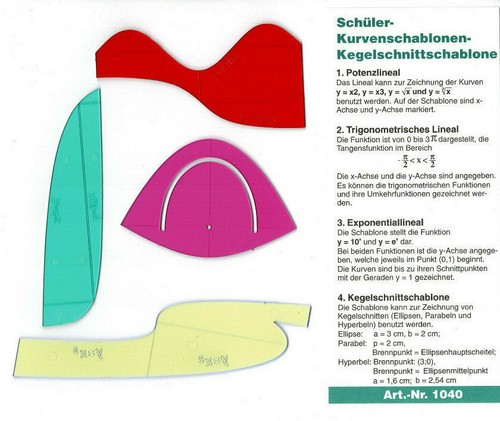 Schüler-Kurvenschablone