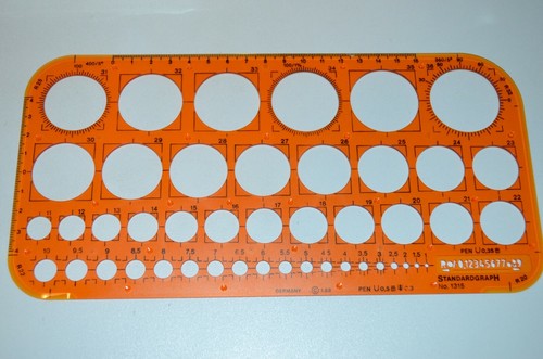 Kreisschablone mit kreise - 45,