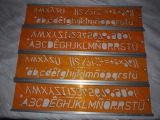 ROTRING _4 x SCHRIFTSCHABLONEN