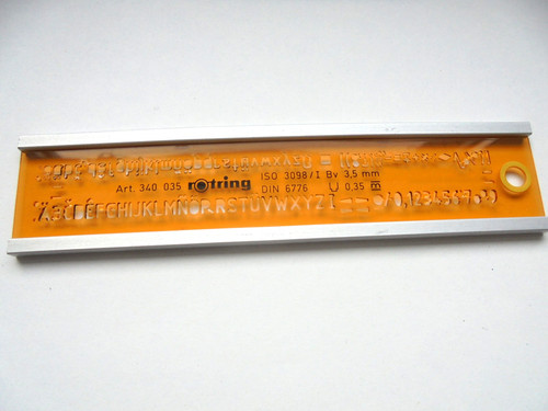 Rotring schriftschablone mit - schriftschablone,