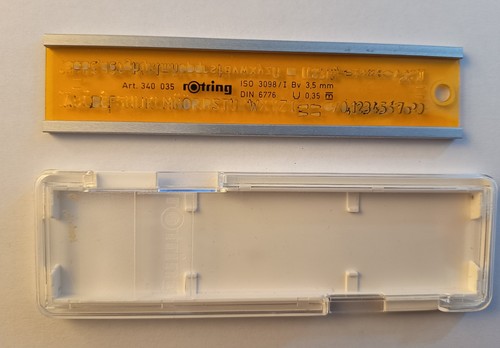 Rotring schriftschablone mit - rotring,