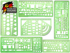 Zeichenschablonen Set für