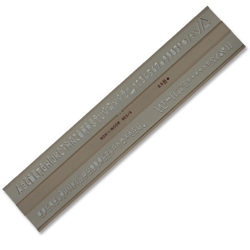 Schriftschablone mm - schriftschablone,