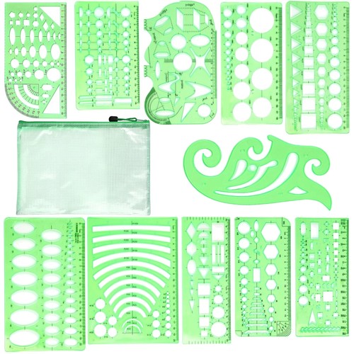 Zeichenschablonen set - set, 11