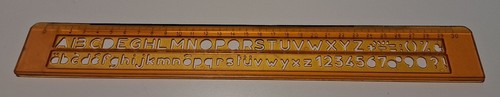Schriftschablone mm - schriftschablone, 8