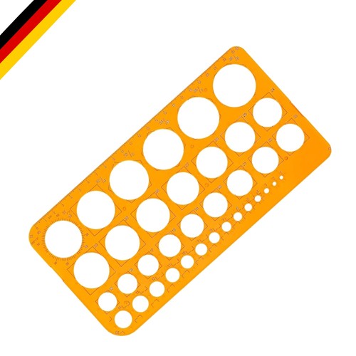 Kreisschablone kunststoff - kreisschablone, 36